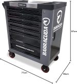 Servante d’atelier 7 tiroirs outillés avec armoire latérale – image 2