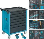 Servante d’atelier Hazet HZ177-7/217 7 tiroirs avec 217 pièces – image 1