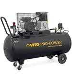 Compresseur d’air 200 L 3000 W 10 bars à courroie sur roues – image 13