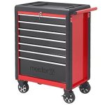 Servante d’atelier 7 tiroirs charge 150 kg 69,6 x 47,2 x 97,6 cm verrouillage central roues avec freins – image 8