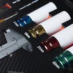 Servante d’atelier 8 tiroirs avec outils charge 35 kg par tiroir roulettes 125 mm compartiment latéral verrouillage central
