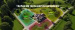 Robot tondeuse sans fil périphérique 700 m² triple caméra