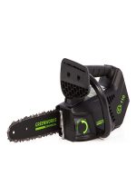Tronçonneuse à batterie 35 cm 40 V moteur sans balais vitesse chaîne 12 m/s graissage automatique 2 batteries 2Ah chargeur - 40cm, sans batterie – image 3