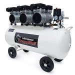 Compresseur d’air 100 L 8 bar sans huile 590 l/min 3300 W avec séparateur d’eau et réducteur de pression – image 1