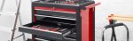 Servante d’atelier 7 tiroirs charge 150 kg 69,6 x 47,2 x 97,6 cm verrouillage central roues avec freins – image 7