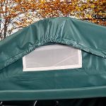 Tente garage 3,3 x 4,8 m bâche PVC 800 N armature acier imperméable hauteur 2,7 m - 3,3x8,4 m, Vert – image 1