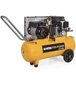 Compresseur d’air 200 L 3000 W 10 bars à courroie sur roues – image 1