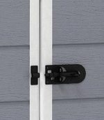 Abri de jardin monopente 1,8 m² polypropylène anti-UV plancher ventilation étagère – image 2