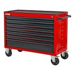 Servante d’atelier vide 7 tiroirs sur roulements charge max 300 kg roues 150 mm