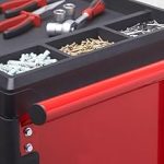 Servante d’atelier 7 tiroirs charge 150 kg 69,6 x 47,2 x 97,6 cm verrouillage central roues avec freins – image 11