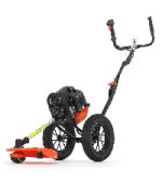 Débroussailleuse thermique 52 cm3 3 CV largeur de coupe 32 cm tête double fil lame 3 dents réservoir 1,2 L - 62 cc – image 9