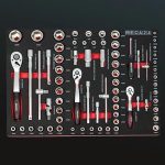 Servante atelier 6 tiroirs avec 112 outils et fermeture centralisée - Servante seule – image 4