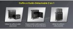 Servante d’atelier métal 5 tiroirs avec coffre amovible