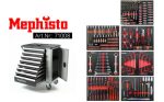 Servante d’atelier 8 tiroirs avec outils charge 35 kg par tiroir roulettes 125 mm compartiment latéral verrouillage central