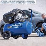 Compresseur d’air 50 L 10 bar 2200 W bicylindre aspiration 412 L/min lubrification à l’huile – image 14