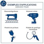 Compresseur d’air 50 L 10 bar 2200 W bicylindre aspiration 412 L/min lubrification à l’huile – image 11
