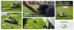 Robot tondeuse sans fil périphérique 700 m² triple caméra