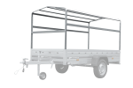 Remorque sur ressorts UNITRAILER Garden 265/R KIPP 264x150 châssis H-1100 bâche bleue – image 3