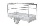 Remorque sur ressorts UNITRAILER Garden 264/R KIPP 264x125 châssis H-1100 bâche grise – image 7