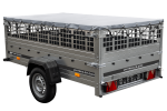 Remorque benne basculante UNITRAILER Garden Trailer 230 KIPP 230×125 cm, PTAC 750 kg, ridelles grillagées + bâche plate – image 13