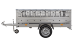 Remorque benne basculante UNITRAILER Garden Trailer 230 KIPP 230×125 cm, PTAC 750 kg, ridelles grillagées + bâche plate – image 20