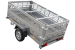 Remorque benne basculante UNITRAILER Garden Trailer 230 KIPP 230×125 cm, PTAC 750 kg, ridelles grillagées + bâche plate – image 17