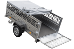 Remorque benne basculante UNITRAILER Garden Trailer 230 KIPP 230×125 cm, PTAC 750 kg, ridelles grillagées + bâche plate – image 15