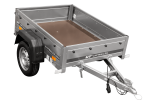 Remorque un essieu 150x106 UNITRAILER GARDEN 150 KIPP ridelles supplémentaires capot aluminium PTAC 750 kg – image 2