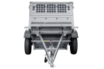 Remorque benne basculante UNITRAILER Garden Trailer 150 KIPP 150×106 cm, PTAC 750 kg, bâche plate grise + roue jockey – image 17