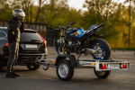 Remorque moto UNITRAILER MOTO 1 rail acier 2200×1303 mm PTAC 300–750 kg – image 8