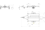 Remorque moto UNITRAILER MOTO 1 rail acier 2200×1303 mm PTAC 300–750 kg – image 12