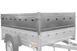 Remorque un essieu 150x106 UNITRAILER GARDEN 150 KIPP ridelles supplémentaires capot aluminium PTAC 750 kg – image 3
