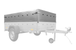 Remorque un essieu 230x125 UNITRAILER GARDEN 230 KIPP côtés BIS capot aluminium PTAC 750 kg – image 3