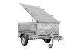 Remorque légère 200x125 UNITRAILER GARDEN 201 KIPP côtés BIS capot aluminium PTAC 750 kg – image 1