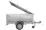 Remorque légère 200x125 UNITRAILER GARDEN 201 KIPP côtés BIS capot aluminium PTAC 750 kg – image 22