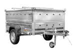 Remorque légère 200x125 UNITRAILER GARDEN 201 KIPP côtés BIS capot aluminium PTAC 750 kg – image 20