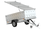 UNITRAILER Garden Trailer 264 KIPP 264x125 cm basculante avec ridelles BIS et couvercle aluminium – image 1