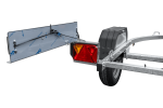Remorque porte-moto UNITRAILER RIDER 1 2256×1110 mm, PTAC 350–450 kg, rail acier, non freinée – image 8