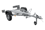 Remorque porte-moto UNITRAILER RIDER 1 2256×1110 mm, PTAC 350–450 kg, rail acier, non freinée – image 1