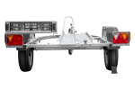 Remorque porte-moto UNITRAILER RIDER 1 2256×1110 mm, PTAC 350–450 kg, rail acier, non freinée – image 10
