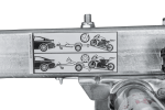 Remorque porte-moto UNITRAILER RIDER 1 2256×1110 mm, PTAC 350–450 kg, rail acier, non freinée – image 6