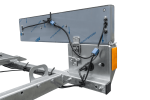 Remorque porte-moto UNITRAILER RIDER 1 2256×1110 mm, PTAC 350–450 kg, rail acier, non freinée – image 7