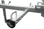 Remorque porte-moto UNITRAILER RIDER 1 2256×1110 mm, PTAC 350–450 kg, rail acier, non freinée – image 5