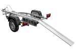 Remorque porte-moto UNITRAILER RIDER 1 2256×1110 mm, PTAC 350–450 kg, rail acier, non freinée – image 14