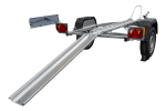 Remorque porte-moto UNITRAILER RIDER 1 2256×1110 mm, PTAC 350–450 kg, rail acier, non freinée – image 13