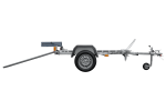 Remorque porte-moto UNITRAILER RIDER 1 2256×1110 mm, PTAC 350–450 kg, rail acier, non freinée – image 12