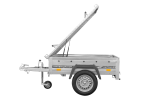 Remorque simple essieu UNITRAILER Garden Trailer 150 KIPP 150x106 capot aluminium – image 12