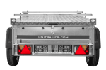 Remorque simple essieu UNITRAILER Garden Trailer 150 KIPP 150x106 capot aluminium – image 11