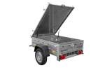 Remorque simple essieu UNITRAILER Garden Trailer 150 KIPP 150x106 capot aluminium – image 9