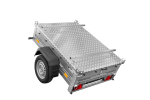 Remorque simple essieu UNITRAILER Garden Trailer 150 KIPP 150x106 capot aluminium – image 8